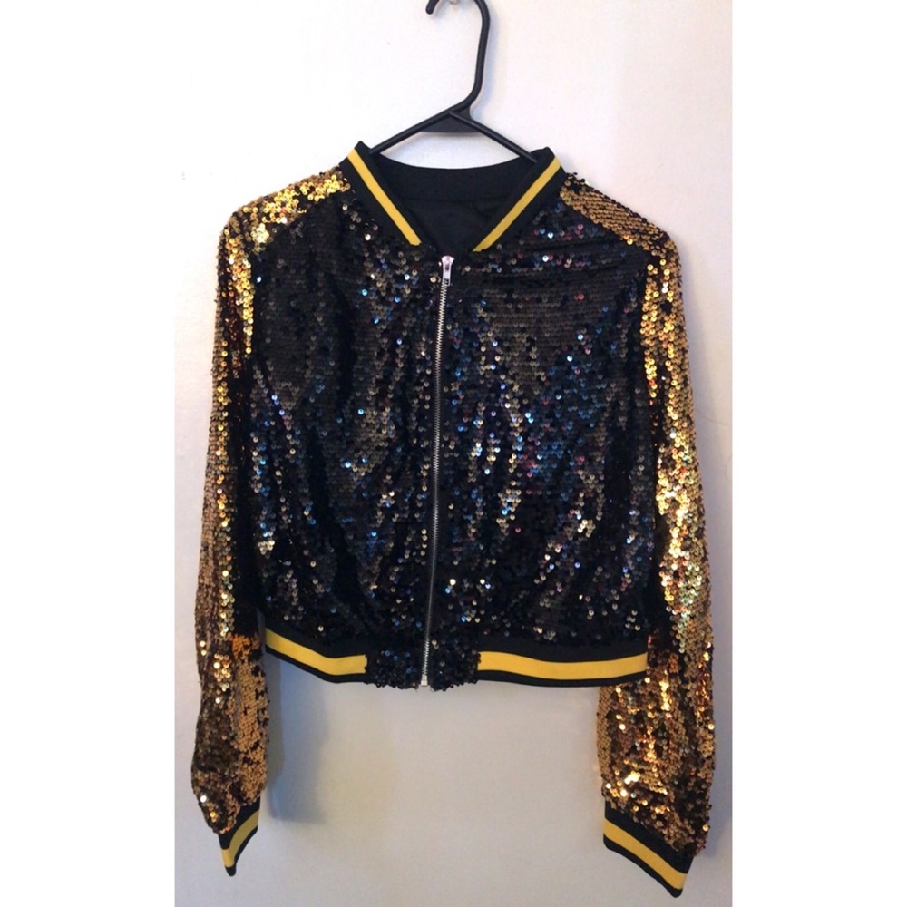 Sequin zip up Jacket